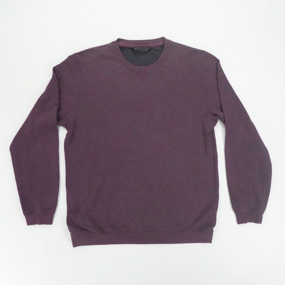 Travis Mathew Sweater Mens M Burgundy Crewneck Pullover Long Sleeve Preppy